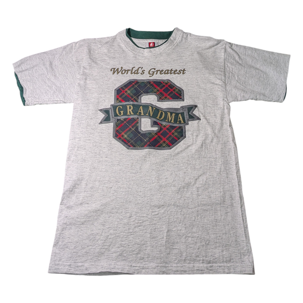 Bay Side World's Greatest Grandma Vintage 90's Size M Heavy T Shirt Gift